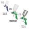 Intertool HVLP Air Spray Gun 3-Pack, 0.8, 1.3, 1.7 mm Air Caps, Air Regulator, 3 Cups PT08-1505 - alternate 5